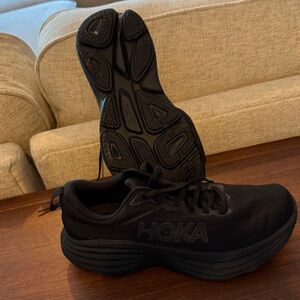 Hoka Men's US9, uk 42 2/3, wide black